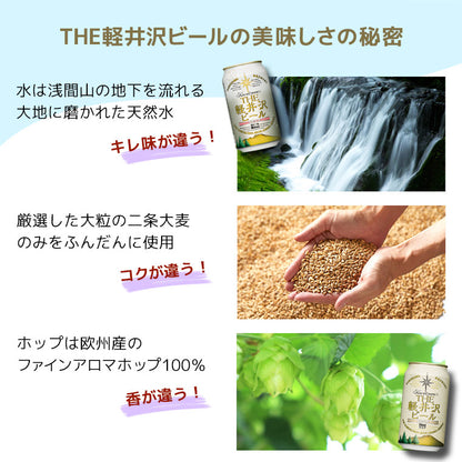父の日メッセージカード付き　THE軽井沢ビール 香りのクラフト柚子入り 6種飲み比べセット 350ml缶×6本 N-EV