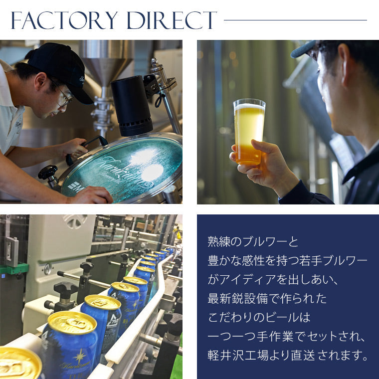THE軽井沢ビール 冬紀行プレミアム入り 6種飲み比べセット 350ml缶×6本 N-DN