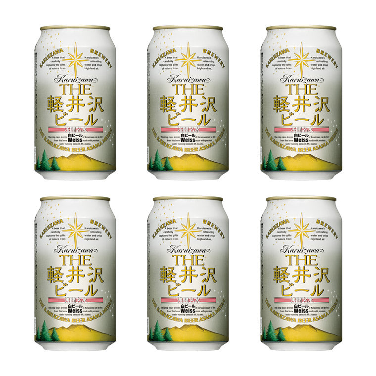 THE軽井沢ビール 白ビール（ヴァイス） 350ml缶・6本セット – 軽井沢ブルワリーネットショップ