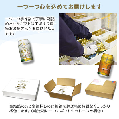 【父の日ギフト】クリアファイル付き THE軽井沢ビール ギフト 330ml瓶×2本 350ml缶×6本 G-RI-F