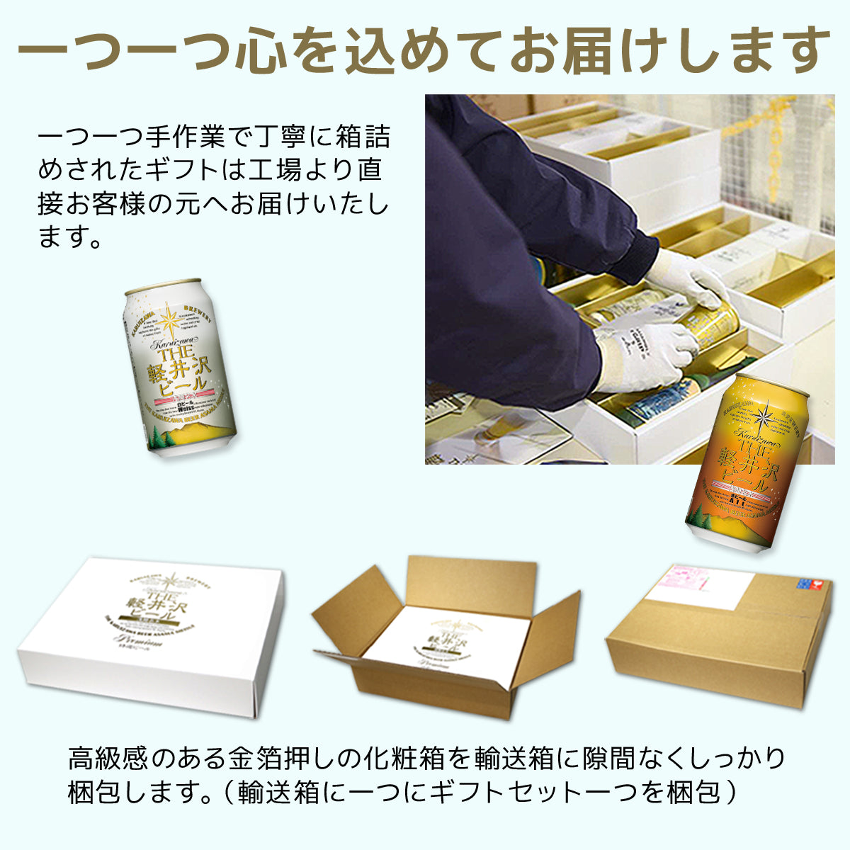 【父の日ギフト】メッセージシート付き THE軽井沢ビール ギフト 330ml瓶×2本 350ml缶×6本 G-RI-F