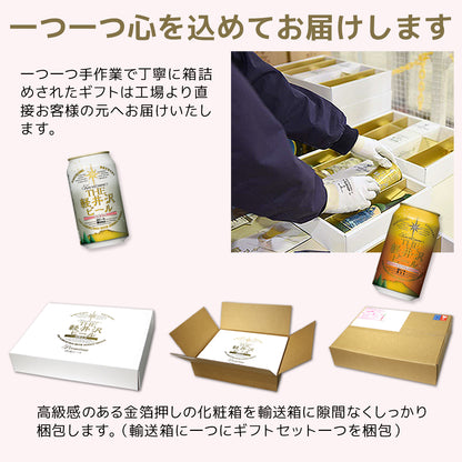 【母の日ギフト】メッセージシート付きTHE軽井沢ビール ギフト 350ml缶×8本 G-GZ-M