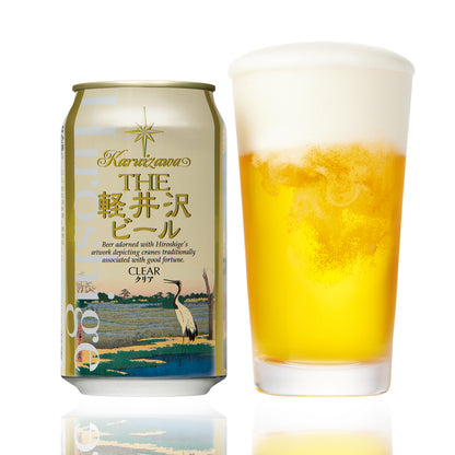 東京国立博物館 限定ギフト 名所江戸百景 蓑輪金杉三河しま THE軽井沢ビール CLEAR（クリア） 350ml缶×10本 G-KX