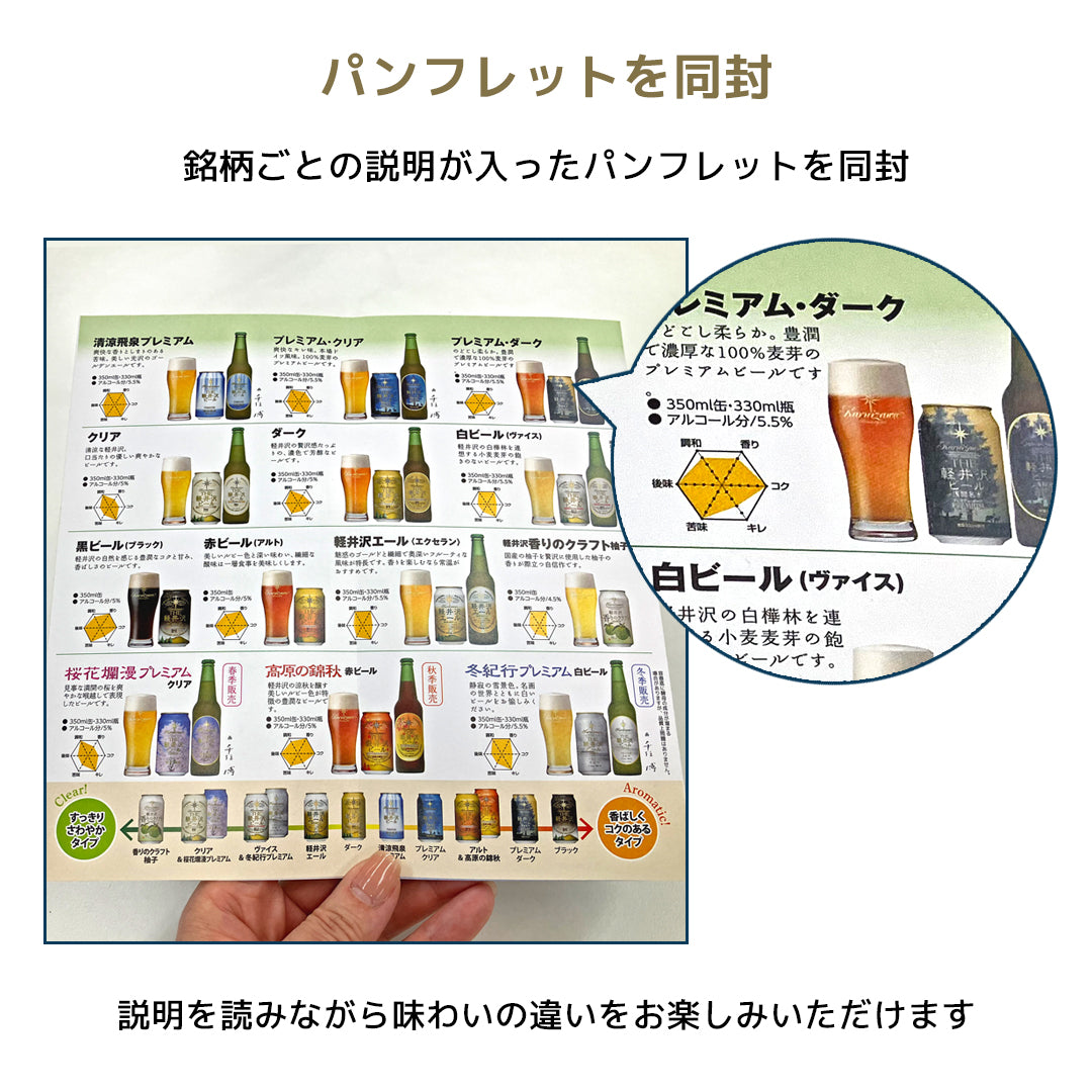 【送料無料】THE軽井沢ビール 高原の錦秋入り 6種飲み比べセット 350ml缶×6本 N-DL